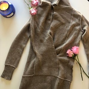 VINCE hooded inside out sweater